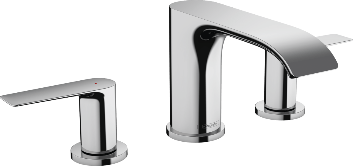 Hansgrohe Vivenis 3 - hole Basin Mixer 90 With Pop - up Waste Set - Chrome - 75033000 - TAP 'N' SHOWER