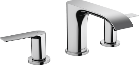 Hansgrohe Vivenis 3 - hole Basin Mixer 90 With Pop - up Waste Set - Chrome - 75033000 - TAP 'N' SHOWER