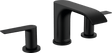 Hansgrohe Vivenis 3 - hole Basin Mixer 90 With Pop - up Waste Set - Matt Black - 75033670 - TAP 'N' SHOWER