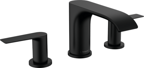 Hansgrohe Vivenis 3 - hole Basin Mixer 90 With Pop - up Waste Set - Matt Black - 75033670 - TAP 'N' SHOWER