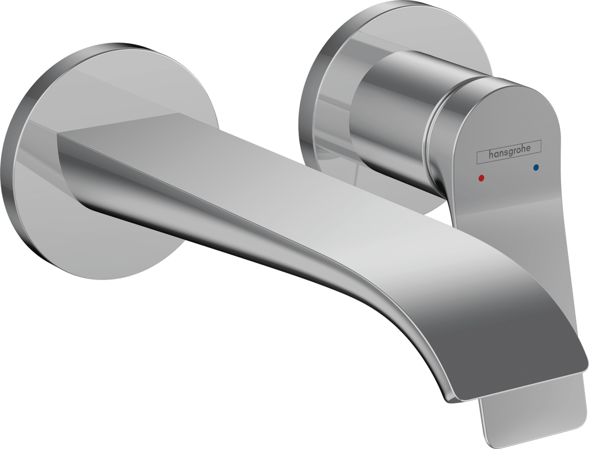 Hansgrohe Vivenis Single Lever Basin Mixer For Concealed Installation Wall - mounted With Spout 192mm - Chrome - 75050000 - TAP 'N' SHOWER