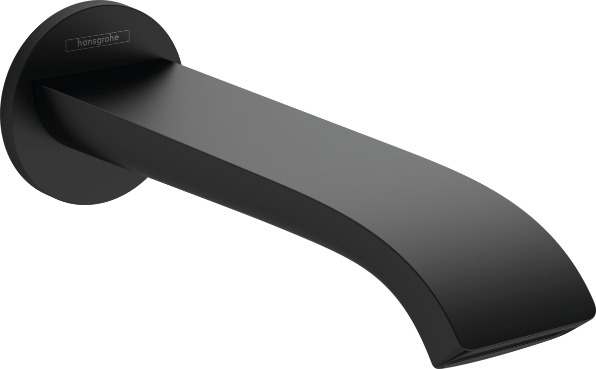 Hansgrohe Vivenis Bath Spout - Matt Black - 75410670 - TAP 'N' SHOWER