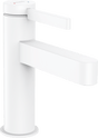 Hansgrohe Finoris Single Lever Basin Mixer 100 With Push - open Waste Set - Matt White - 76010700 - TAP 'N' SHOWER