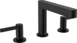 Hansgrohe Finoris 3 - hole Basin Mixer 110 with Push - open Waste Set - Matt Black - 76033670 - TAP 'N' SHOWER