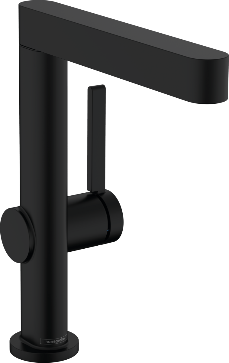 Hansgrohe Finoris Single Lever Basin Mixer 230 with Swivel Spout And Push - open Waste Set - Matt Balck - 76060670 - TAP 'N' SHOWER