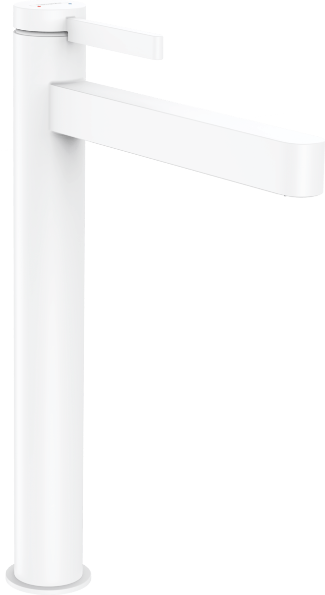 Hansgrohe Finoris Single Lever Basin Mixer 260 For Washbowls With Push - open Waste Set - Matt White - 76070700 - TAP 'N' SHOWER