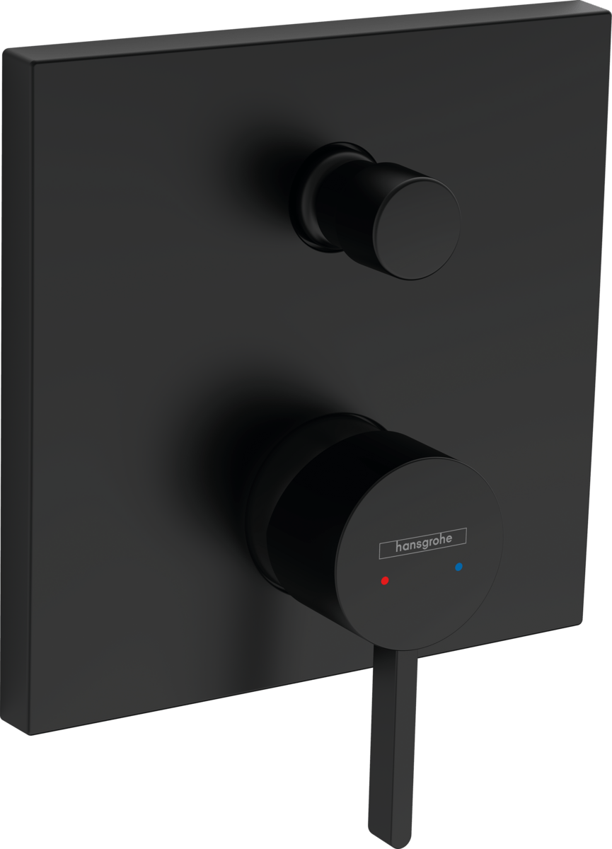 Hansgrohe Finoris Single Lever Bath Mixer For Concealed Installation - Matt Black - 76415670 - TAP 'N' SHOWER