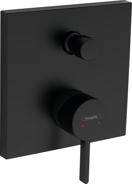 Hansgrohe Finoris Single Lever Bath Mixer For Concealed Installation - Matt Black - 76415670 - TAP 'N' SHOWER