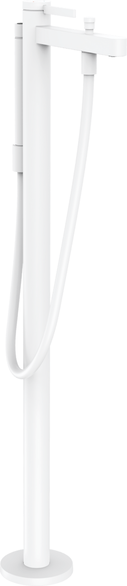 Hansgrohe Finoris Single Lever Bath Mixer Floor standing - Matt White - 76445700 - TAP 'N' SHOWER