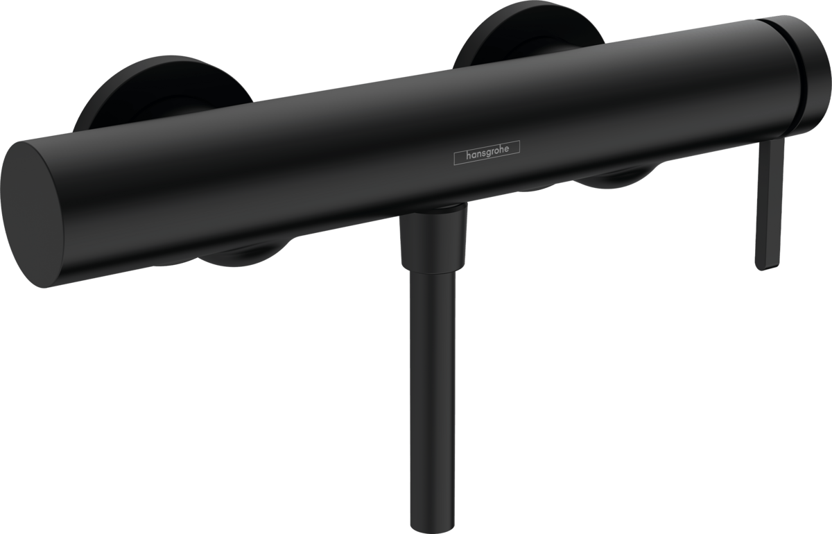 Hansgrohe Finoris Single Lever Shower Mixer For Exposed Installation - Matt Black - 76620670 - TAP 'N' SHOWER