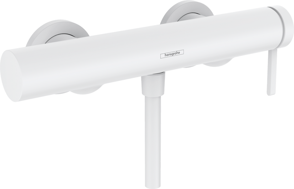 Hansgrohe Finoris Single Lever Shower Mixer For Exposed Installation - Matt White - 76620700 - TAP 'N' SHOWER