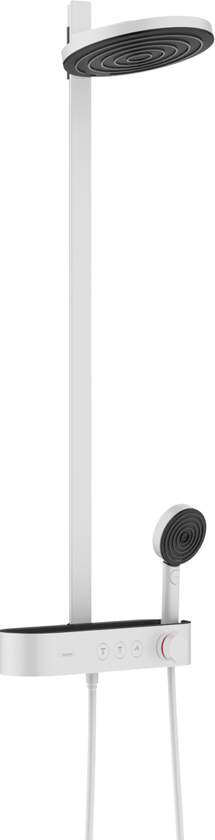 Hansgrohe Pulsify S Showerpipe 260 2jet With Showertablet Select 400 - Matt White - 24240700 - TAP 'N' SHOWER