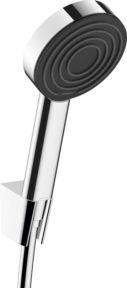 Hansgrohe Pulsify S Shower Holder Set 105 1jet With Shower Hose - Chrome - 24301000 - TAP 'N' SHOWER
