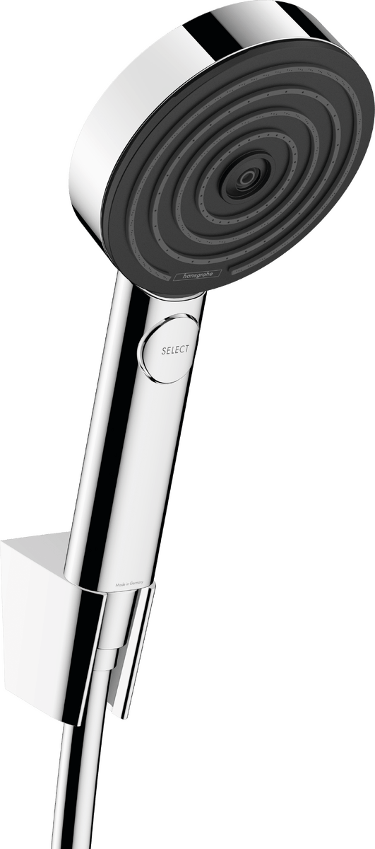 Hansgrohe Pulsify Select S Shower Holder Set 105 3jet Relaxation With Shower Hose 160 Cm - Chrome - 24303000 - TAP 'N' SHOWER