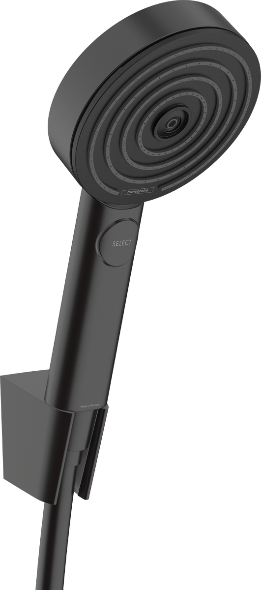 Hansgrohe Pulsify Select S Shower Holder Set 105 3jet Relaxation With Shower Hose 160 Cm - Matt Black - 24303670 - TAP 'N' SHOWER