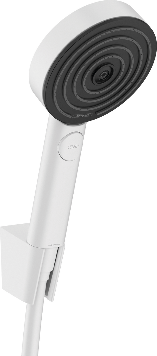 Hansgrohe Pulsify Select S Shower Holder Set 105 3jet Relaxation With Shower Hose 160 Cm - Matt White - 24303700 - TAP 'N' SHOWER