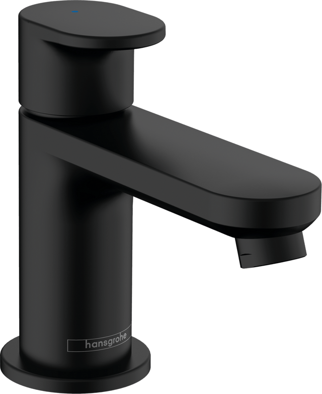 Hansgrohe Vernis Blend Pillar Tap 70 For Cold Water Without Waste Set - Matt Black - 71583670 - TAP 'N' SHOWER