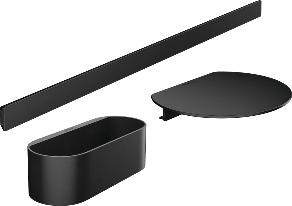 Hansgrohe Wallstoris Bathtub Bundle - Matt Black - 27966670 - TAP 'N' SHOWER