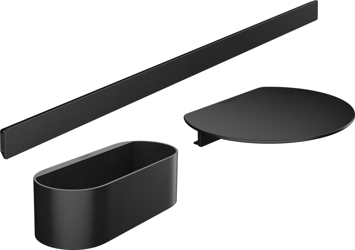 Hansgrohe Wallstoris Bathtub Bundle - Matt Black - 27966670 - TAP 'N' SHOWER