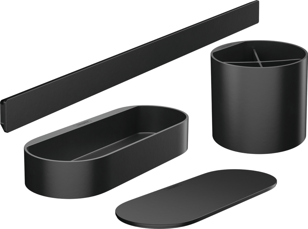 Hansgrohe Wallstoris Bathroom Bundle - Matt Black - 27968670 - TAP 'N' SHOWER
