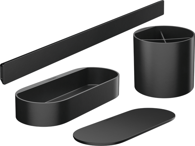 Hansgrohe Wallstoris Bathroom Bundle - Matt Black - 27968670 - TAP 'N' SHOWER