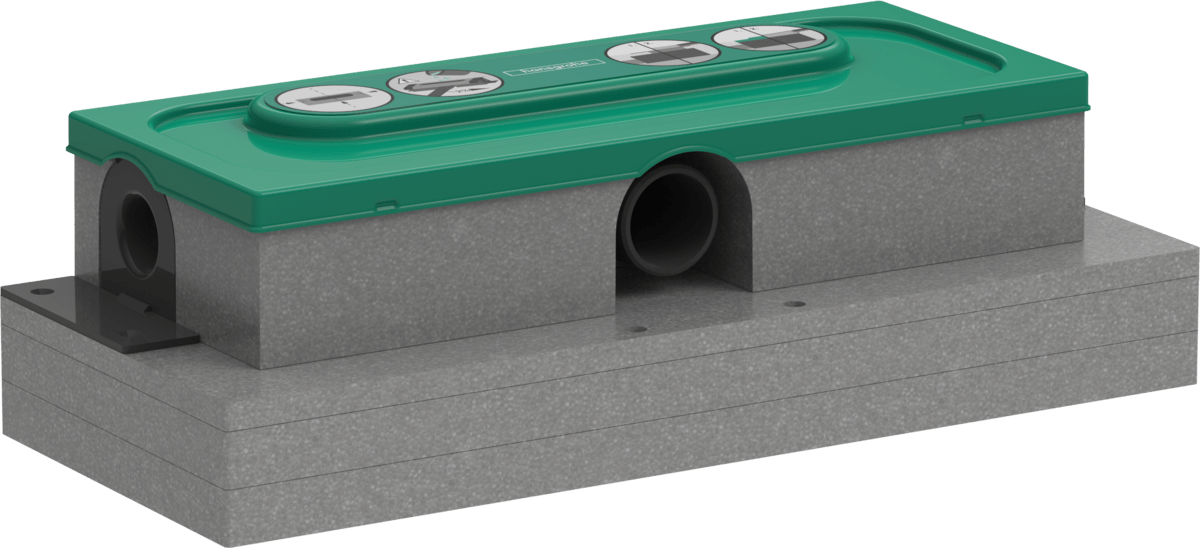 Hansgrohe uBox Universal Base Set For Finish Sets For Flat Installation - 01000180 - TAP 'N' SHOWER