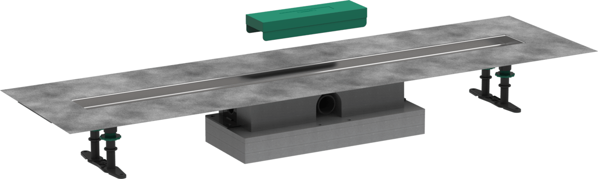 Hansgrohe uBox Universal Complete Set For Flat Installation - 1000 For Shower Drains Finish Sets - 56020180 - TAP 'N' SHOWER