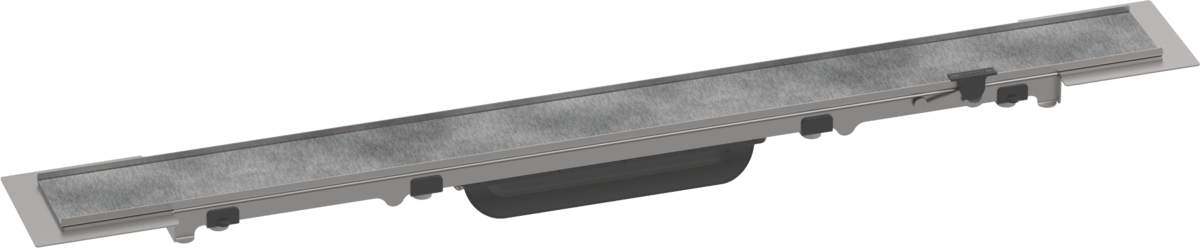 Hansgrohe RainDrain Rock Finish Set Shower Drain 600 Cut On Size And Tileable - 56029000 - TAP 'N' SHOWER