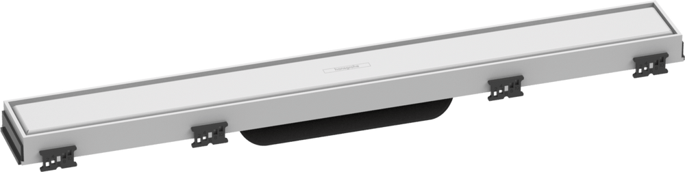 Hansgrohe RainDrain Match Finish Set Shower Drain 600 With Height Adjustable Frame - Matt White - 56036700 - TAP 'N' SHOWER