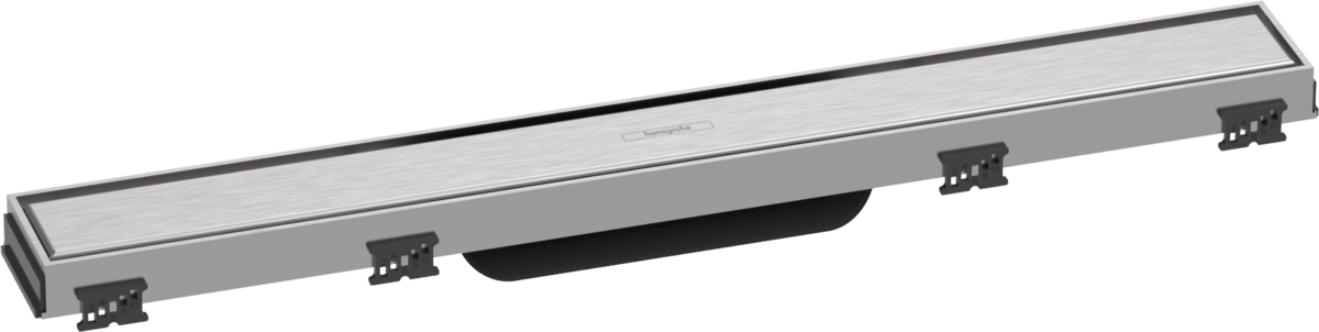 Hansgrohe RainDrain Match Finish Set Shower Drain 600 With Height Adjustable Frame - Brushed Stainless Steel - 56036800 - TAP 'N' SHOWER