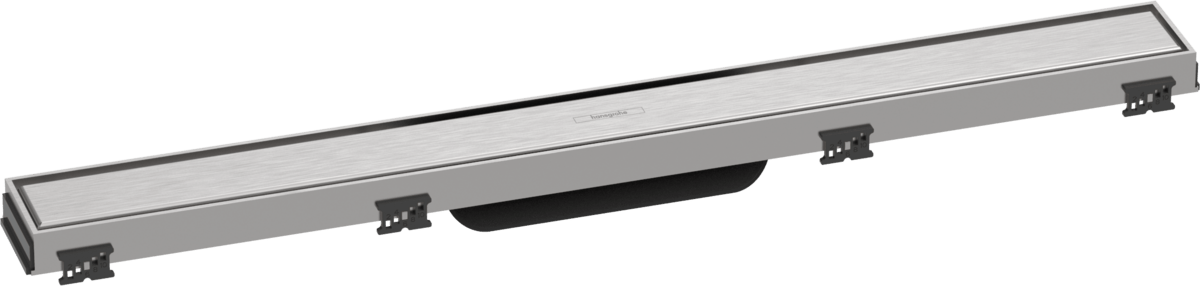 Hansgrohe RainDrain Match Finish Set Shower Drain 700 With Height Adjustable Frame - Brushed Stainless Steel - 56037800 - TAP 'N' SHOWER