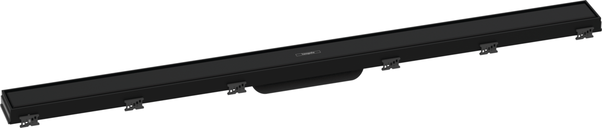 Hansgrohe RainDrain Match Finish Set Shower Drain 1000 With Height Adjustable Frame - Matt Black - 56041670 - TAP 'N' SHOWER