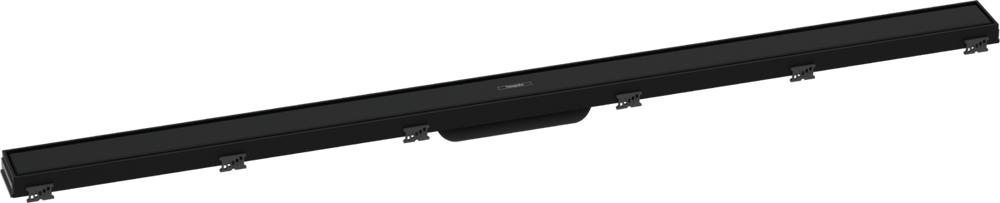 Hansgrohe RainDrain Match Finish Set Shower Drain 1200 With Height Adjustable Frame - Matt Black - 56042670 - TAP 'N' SHOWER