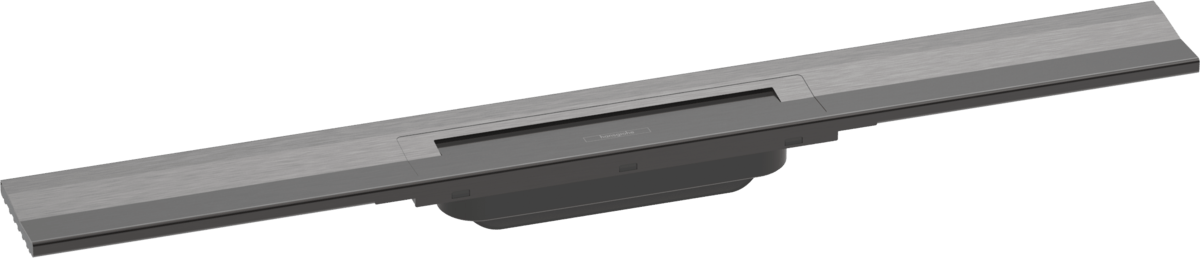 Hansgrohe Raindrain Flex Finish Set Shower Drain 700 Cuttable For Wall Mounting - Brushed Black Chrome - 56050340 - TAP 'N' SHOWER