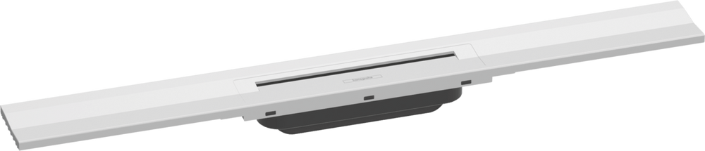 Hansgrohe Raindrain Flex Finish Set Shower Drain 700 Cuttable For Wall Mounting - Matt White - 56050700 - TAP 'N' SHOWER