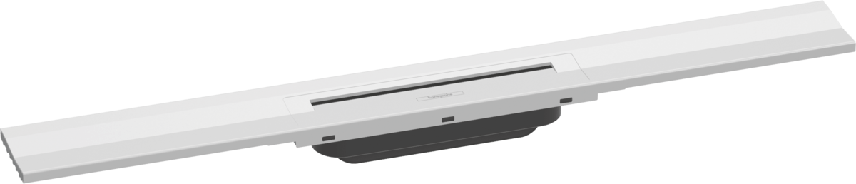 Hansgrohe Raindrain Flex Finish Set Shower Drain 700 Cuttable For Wall Mounting - Matt White - 56050700 - TAP 'N' SHOWER