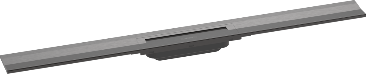 Hansgrohe RainDrain Flex Finish Set Shower Drain 900 Cuttable For Wall Mounting - Brushed Black Chrome - 56052340 - TAP 'N' SHOWER