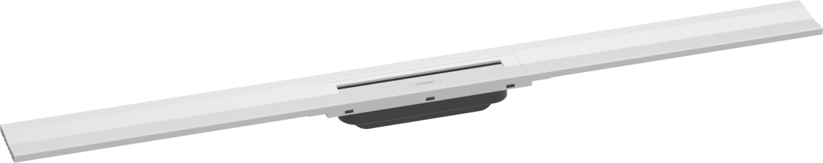 Hansgrohe RainDrain Flex Finish Set Shower Drain 1000 Cuttable For Wall Mounting - Matt White - 56053700 - TAP 'N' SHOWER