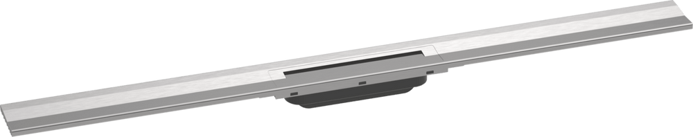 Hansgrohe RainDrain Flex Finish Set Shower Drain 1000 Cuttable For Wall Mounting - Brushed Stainless Steel - 56053800 - TAP 'N' SHOWER