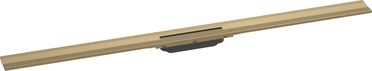 Hansgrohe Raindrain Flex Finish Set Shower Drain 1200 Cuttable For Wall Mounting - Brushed Bronze - 56054140 - TAP 'N' SHOWER