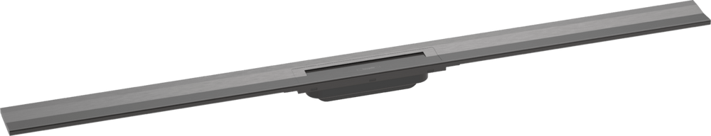 Hansgrohe Raindrain Flex Finish Set Shower Drain 1200 Cuttable For Wall Mounting - Brushed Black Chrome - 56054340 - TAP 'N' SHOWER