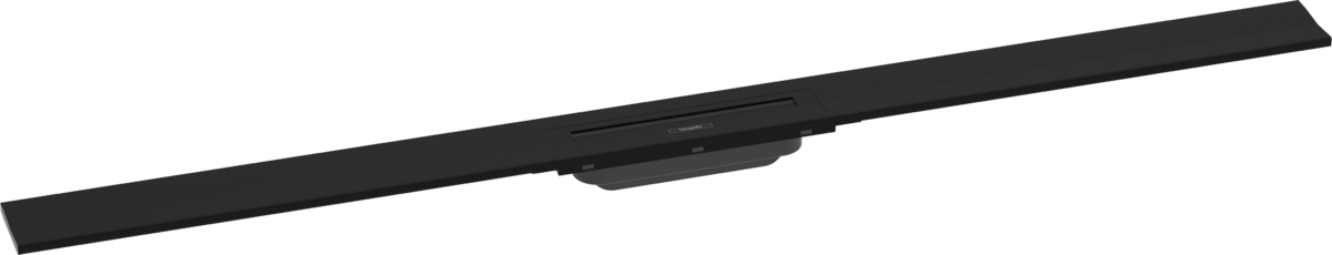 Hansgrohe Raindrain Flex Finish Set Shower Drain 1200 Cuttable For Wall Mounting - Matt Black - 56054670 - TAP 'N' SHOWER