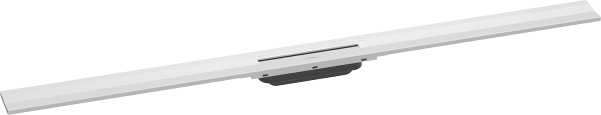 Hansgrohe Raindrain Flex Finish Set Shower Drain 1200 Cuttable For Wall Mounting - Matt White - 56054700 - TAP 'N' SHOWER