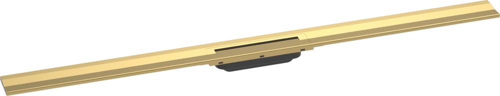 Hansgrohe Raindrain Flex Finish Set Shower Drain 1200 Cuttable For Wall Mounting - Polished Gold Optic - 56054990 - TAP 'N' SHOWER