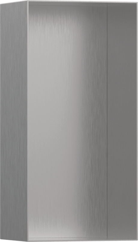 Hansgrohe XtraStoris Minimalistic Wall Niche Frameless 300/150/100 - Brushed Stainless Steel - 56070800 - TAP 'N' SHOWER