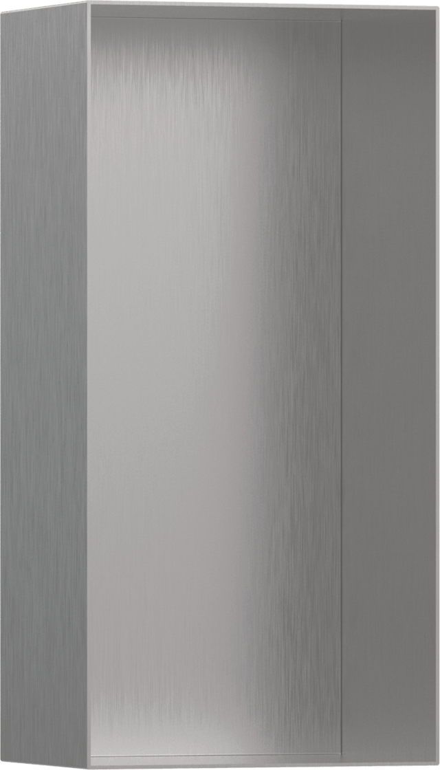 Hansgrohe XtraStoris Minimalistic Wall Niche Frameless 300/150/100 - Brushed Stainless Steel - 56070800 - TAP 'N' SHOWER
