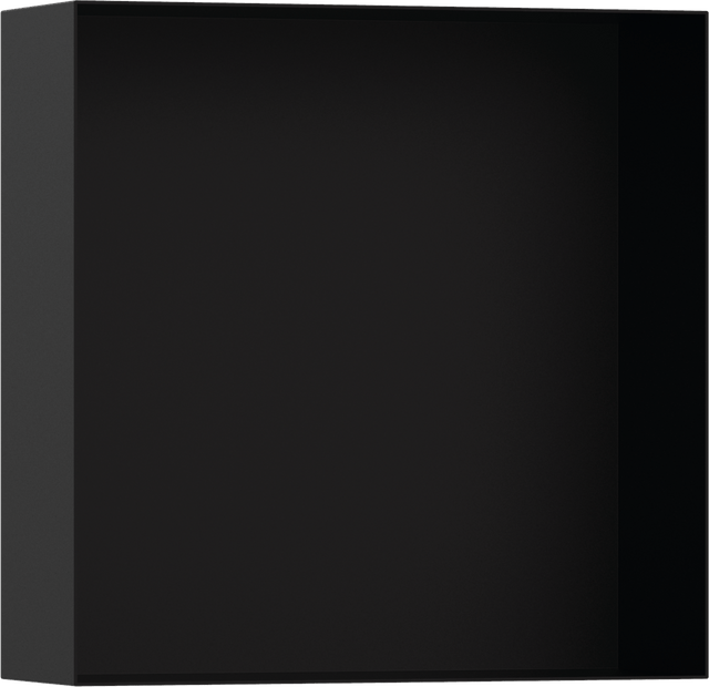 Hansgrohe XtraStoris Minimalistic Wall Niche Frameless 300/300/100 - Matt Black - 56073670 - TAP 'N' SHOWER