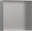 Hansgrohe XtraStoris Minimalistic Wall Niche Frameless 300/300/100 - Brushed Stainless Steel - 56073800 - TAP 'N' SHOWER