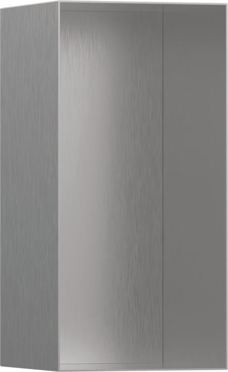 Hansgrohe XtraStoris Minimalistic Wall Niche Frameless 300/150/140 - Brushed Stainless Steel - 56076800 - TAP 'N' SHOWER