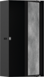 Hansgrohe XtraStoris Rock Wall Niche With Tileable Door 300/150/100 - Matt Black - 56082670 - TAP 'N' SHOWER